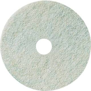 3M Scotch-Brite gulvrondel 17", Ø432mm polyester/RPET hvid