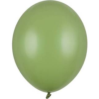 100 stk. Latexballoner pastel rosmarin grøn 12" - Perfekt til festdekorationer