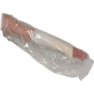 Badeovertræk transparent PE kort model til arm og underben