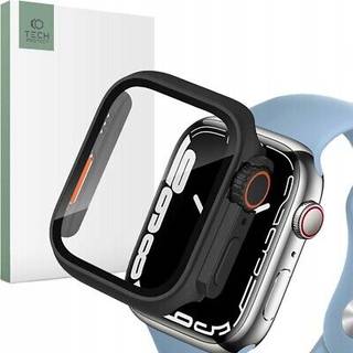 Apple Watch Tech-Protect DEFENSE360 Smartwatch Case m. Skærmbeskyttelse - 9/8/7 (45mm) - Sort / Orange