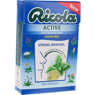 Ricola Strong Menthol Sukkerfri Urtebolsjer