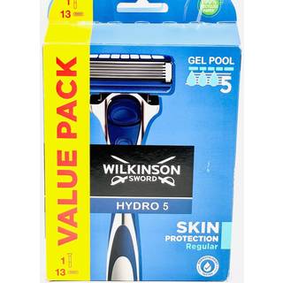 Wilkinson Sword Hydro5 Skin Protection Regular Barberkniv + erstatningshoveder 13 stk