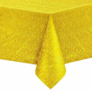 1 stk. Plastikduge holografisk guld 137 x 274 cm