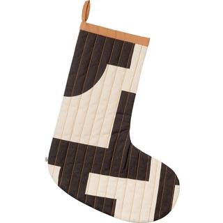 Broste Copenhagen Karla julestrømpe Turkish Coffee Black