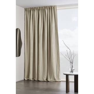 AURORA mørklægningsgardin hør 1 længde ekstra bred - Beige
