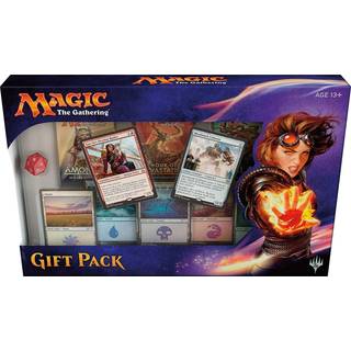 Magic: The Gathering gavepakke med 5 Shooting Star-lande, 2 foil-kreaturer, 3 boosterpakker og en spindown-terning