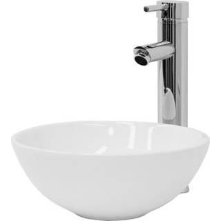 ML-Design keramisk håndvask i hvid højglans, Ø 28x11,6 cm