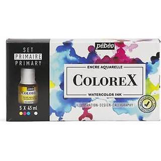 Pébéo Colorex Blæk Sæt Primary Colours 5 x 45 ml