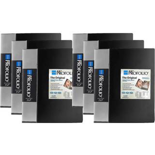 6-pak af Itoya Art Profolio 5x7 fotoalbum præsentationsbøger, 48 sider, krystalklare polypropylenlommer, syrefri