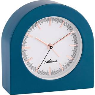 Atlanta 3105/5 Tischuhr Wecker mit lautlosem Quarzwerk Blau