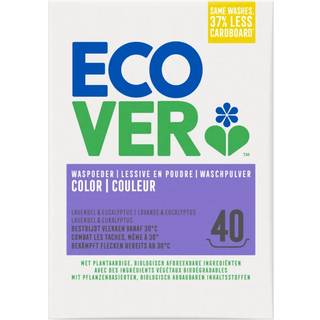 Ecover Vaskepulver til kulørt lavendel & eukalyptus 40 vaske 3.62 DKK/1 vask/e