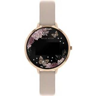 Reflex Active Series 03 Black Floral Dial Pink Silicone Strap Ladies Smartwatch RA03-2014