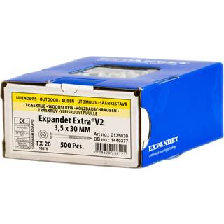 Expandet spånskrue UH udv. 3,5x30 mm TX20 PK 500