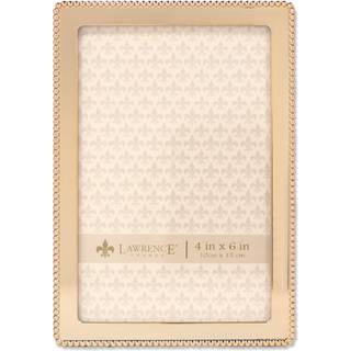 Lawrence Frames 714046 4x6 Gold Metal Classic Bead Picture Frame