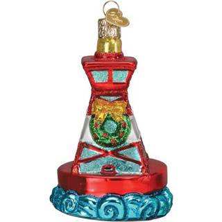 Old World Christmas Holiday Buoy Glass blæst ornament til juletræ