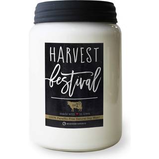 Milkhouse Candle Company - Harvest Festival - 26oz Beeswax og Soy Candles - Farmhouse Collection - 100% naturlig paraffinfri med premium duftolgl
