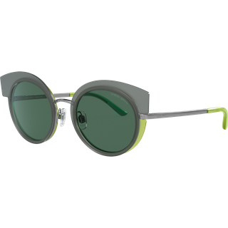 Giorgio Armani AR6091 327571 50 Solbriller Kvinder Grå - Top Grey Green - 50mm