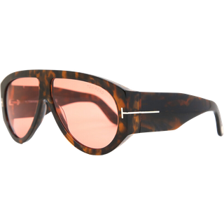 TOM FORD Mand FT1044 BRONSON 52S Solbriller Acetat Havana Bordeaux Pilot Normal
