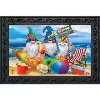 Briarwood Lane Summer Gnomes Humor Doormat Beach Scene Indoor Outdoor 30 X 18