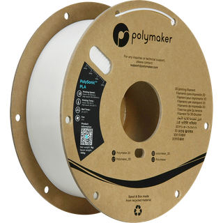PolySonic PLA Filament - 1,75mm - White - 1 kg