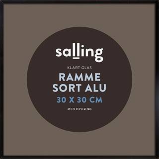 Sort ramme m. glas - 30x30 cm (På lager i varehus)