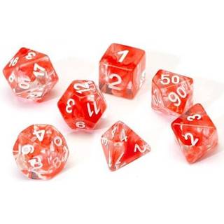 Red Cloud Resin Dice Set - Rollespilsterninger - Sirius Dice