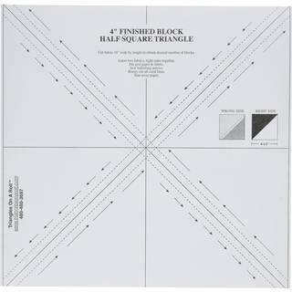 Trekanter p? en rulle 4in halv kvadrat 50ft skabelon 4 """"