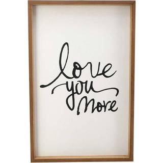 Paris loft elsker dig mere indrammet tr?skilt plak