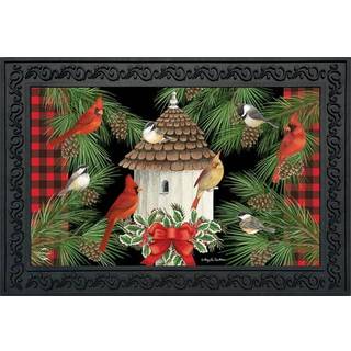 Briarwood Lane Holiday Bird Gathering Doormat Velkommen indendørs/udendørs 30 """" X 18 """"