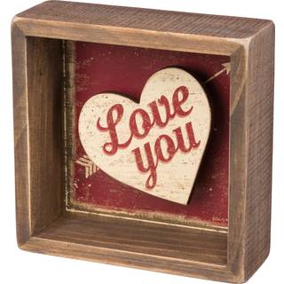 Primitiver af Kathy Love You Home D? Cor Sign