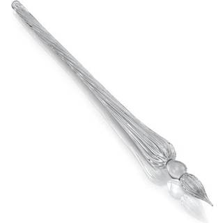 Håndlavet kalligrafipen, fremstillet af glas. Længde 18 cm