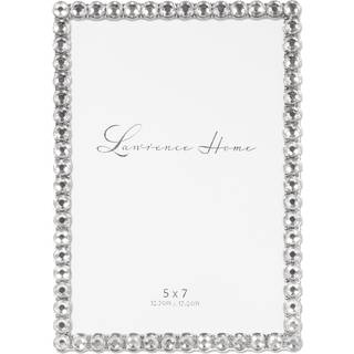 5x7 sølvmetal gnistramme - klar glans