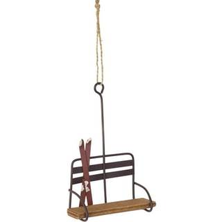 Ski stolelift ornament (sæt af 12)