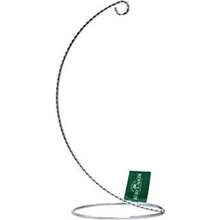 Twisted Silver Metal Ornament Stand