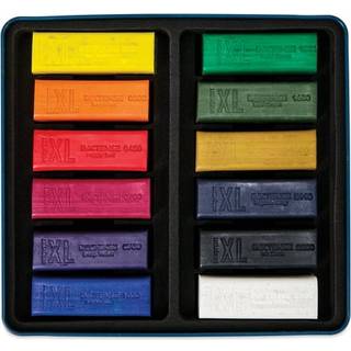 Derwent Inktense XL Blocks 12 – akvarelkridt i stort format, 60×20×20 mm stk.