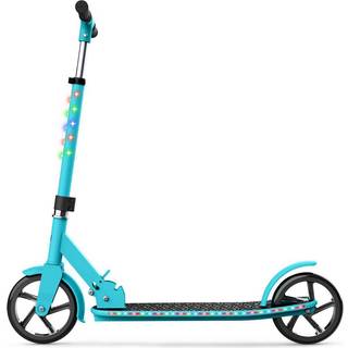 Jetson Scooters - Jupiter Jumbo Kick Scooter (Blue) - Sammenklappelige bærbare børn skubber scooter - Letvægtsfoldningsdesign med store hjul og h