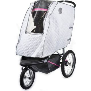 Baby klapvogn regnafd?kning - universel st?rrelse giver ekstra varme og skjuler dit barn fra vind og regn. Mesh -materiale til ventilation og ref