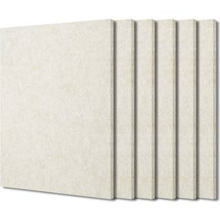 Bxi Sound Absorber - 16 x 12 x 3/8 inches 6 Pack High Density Acoustic Absorption Panel Lydabsorberende paneler Reducer Echo Reverb Tackable akus