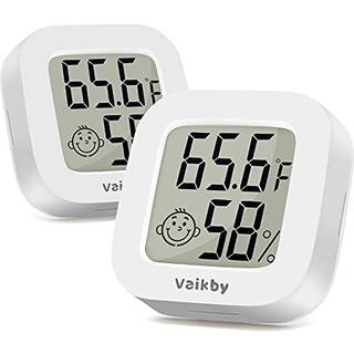 Vaikby indend?rs termometer 2Pack Fugtighedsm?ler Meter Digital Hygrometer Rum Termometer til hjemmeh?jde Pr?cis temperatur og fugtighedsmonitor