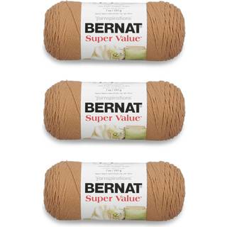 Bernat Super Value Topaz Yarn - 3 Pack of 198G/7oz - Acrylic - 4 Medium (Worsted) - 426 yards - Strik/hækling