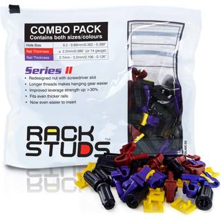 Rackstuds 40C Rack Mount Solution Series II - No More Cage Nuts Den nemmeste og sikreste serverstativ i 19 stativer med firkantede stansede lodre