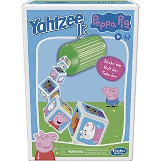Hasbro Gaming Yahtzee Jr.: Peppa Pig Edition Board Game for Kids Ages 4 og Up Counting and Matching Game for Preschoolers (Amazon Exclusive)