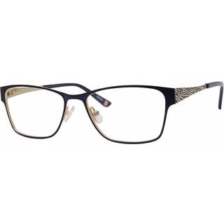 Liz Claiborne L 665 0E8W 54 Briller Kvinder Blue - Semi Matte Navy Blue On Gold - 54mm
