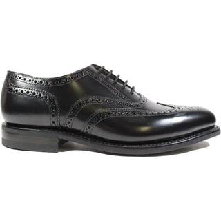 Loake 302Brg Sort poleret læder Broguesko Oxford skoEU 43 (UK 9)