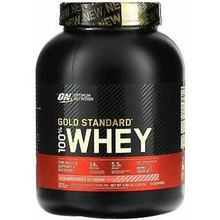 Optimum Nutrition 100% Whey Gold Standard, 2270 g (Strawberry & Cr
