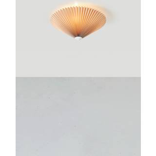 Plisado loftslampe, beige, Ø 42 cm