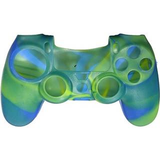 Silikonegreb til controller, Playstation 4, Camouflage Green, Blue
