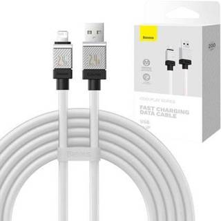 Baseus Hurtigopladningskabel USB-A til Lightning, 2m - Hvid