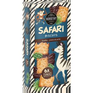 Nordthy Safari kiks m/mørk chokolade - 225 g