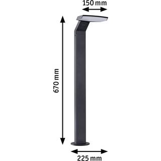 Paulmann Zenera LED-gadelampe antracit 2.200K